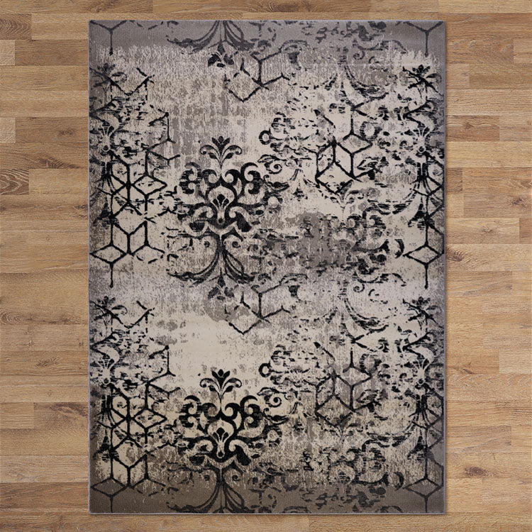 Clay Patterned Rug Quilon 1676 Clay Modern Abstract Patterned Rug – Rugs Of Beauty