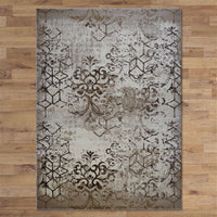 Quilon 1676 Sand Modern Abstract Patterned Rug - Rugs Of Beauty - 3