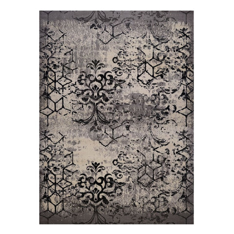 Quilon 1676 Smoke Modern Abstract Patterned Rug - Rugs Of Beauty - 1