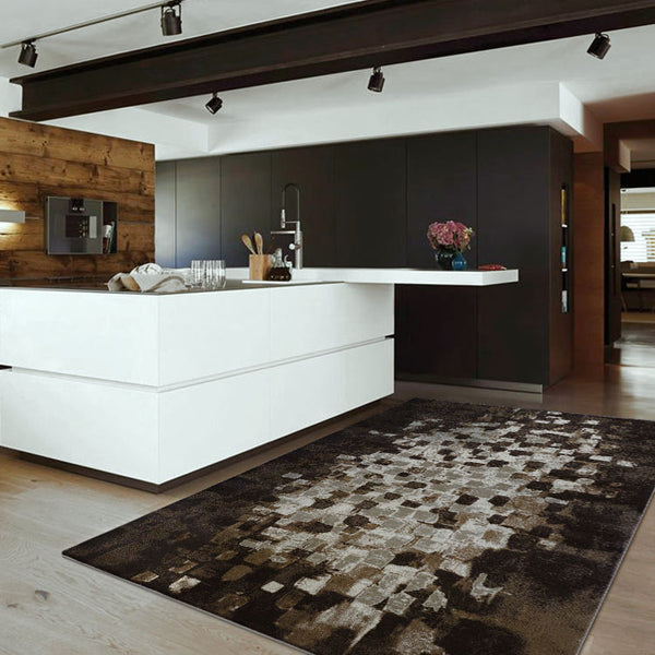 Quilon 1680 Clay Modern Abstract Patterned Rug - Rugs Of Beauty - 2