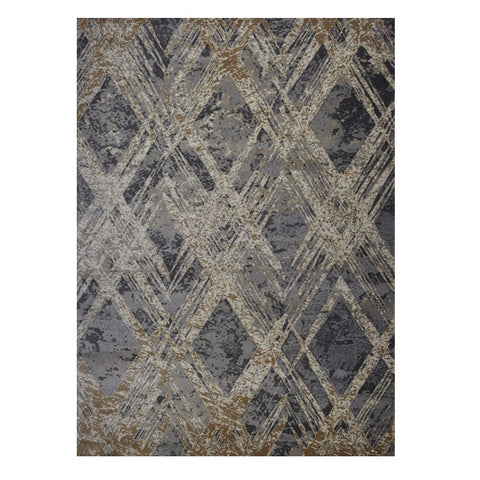 Quilon 1681 Smoke Modern Abstract Patterned Rug - Rugs Of Beauty - 1