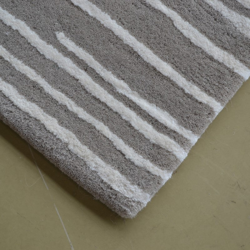 Florence Broadhurst Slub Mist 039401 Designer Wool Viscose Rug - Rugs of Beauty - 4