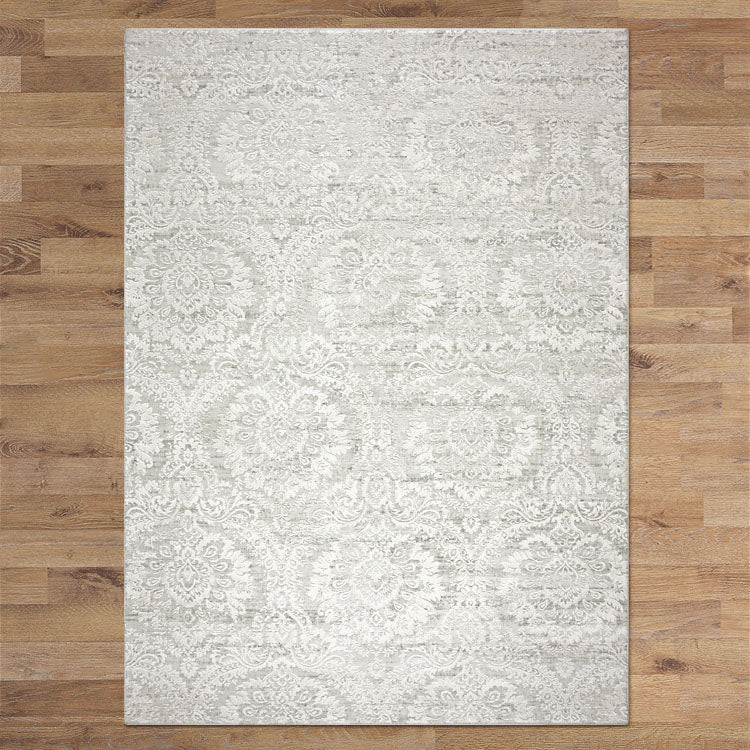 Acapulco 765 Vanilla Damask Patterned Modern Rug - Rugs Of Beauty - 2