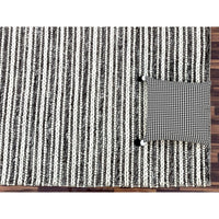 Emily 301 Wool Polyester Chocolate Brown Striped Rug - Rugs Of Beauty - 3