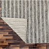 Emily 301 Wool Polyester Chocolate Brown Striped Rug - Rugs Of Beauty - 4
