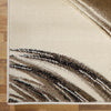 Canterbury 1125 Beige Curve Patterned Modern Rug - Rugs Of Beauty - 6