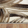 Canterbury 1125 Beige Curve Patterned Modern Rug - Rugs Of Beauty - 5