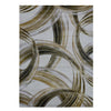 Canterbury 1125 Gold Grey Curve Patterned Modern Rug - Rugs Of Beauty - 1