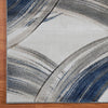 Canterbury 1125 Grey Blue Curve Patterned Modern Rug - Rugs Of Beauty - 6