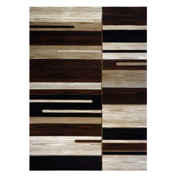 Canterbury 1126 Beige Brown Patterned Modern Rug - Rugs Of Beauty - 1