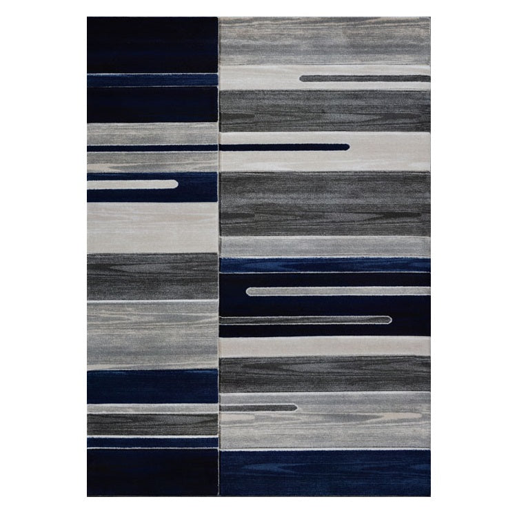 Canterbury 1126 Grey Blue Patterned Modern Rug - Rugs Of Beauty - 1