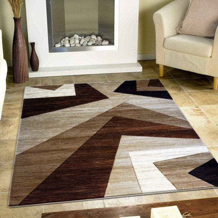 Canterbury 1127 Beige Brown Patterned Modern Rug - Rugs Of Beauty - 2