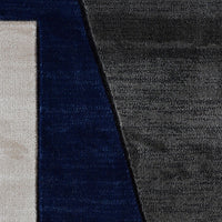 Canterbury 1127 Grey Blue Patterned Modern Rug - Rugs Of Beauty - 6