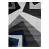 Canterbury 1127 Grey Blue Patterned Modern Rug - Rugs Of Beauty - 1