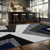 Canterbury 1127 Grey Blue Patterned Modern Rug - Rugs Of Beauty - 2