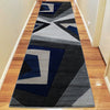 Canterbury 1127 Grey Blue Patterned Modern Rug - Rugs Of Beauty - 7