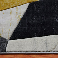 Canterbury 1128 Grey Gold Patterned Modern Rug - Rugs Of Beauty - 5