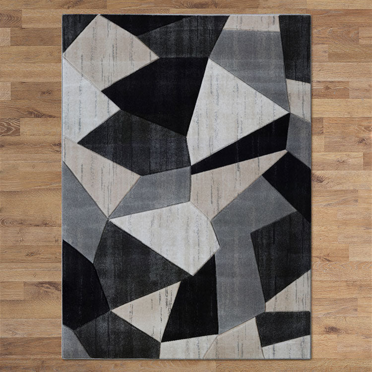 Canterbury 1128 Grey Beige Patterned Modern Rug - Rugs Of Beauty - 3