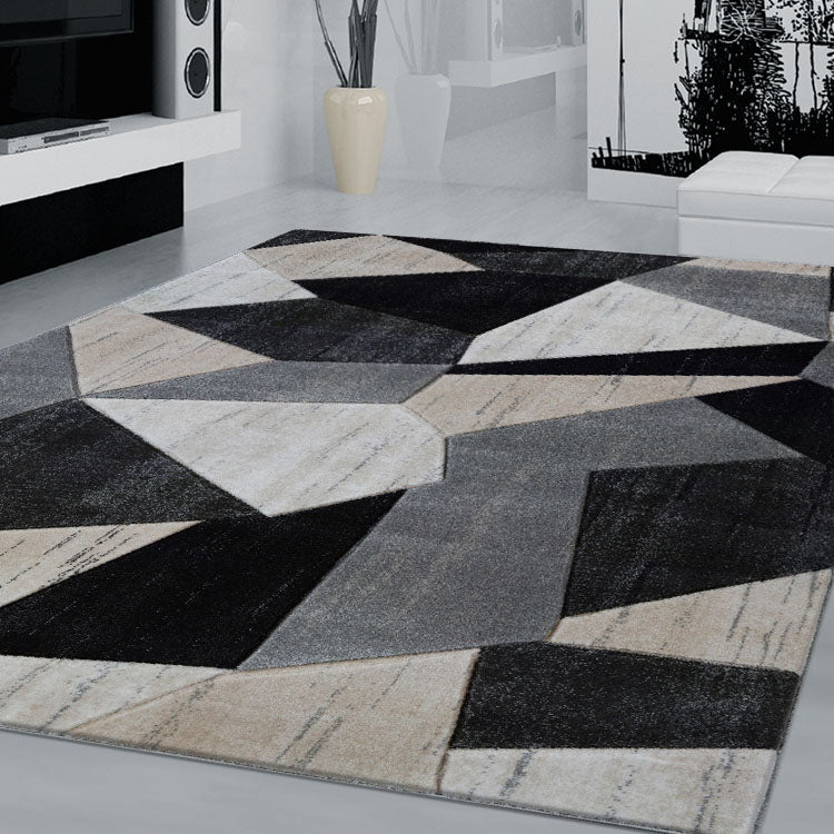 Canterbury 1128 Grey Beige Patterned Modern Rug - Rugs Of Beauty - 2