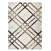 Canterbury 1129 Cream Brown Abstract Patterned Modern Rug - Rugs Of Beauty - 1