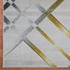 Canterbury 1129 Grey Gold Abstract Patterned Modern Rug - Rugs Of Beauty - 6