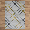 Canterbury 1129 Grey Gold Abstract Patterned Modern Rug - Rugs Of Beauty - 3