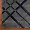 Canterbury 1129 Grey Blue Abstract Patterned Modern Rug - Rugs Of Beauty - 6