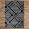 Canterbury 1129 Grey Blue Abstract Patterned Modern Rug - Rugs Of Beauty - 3