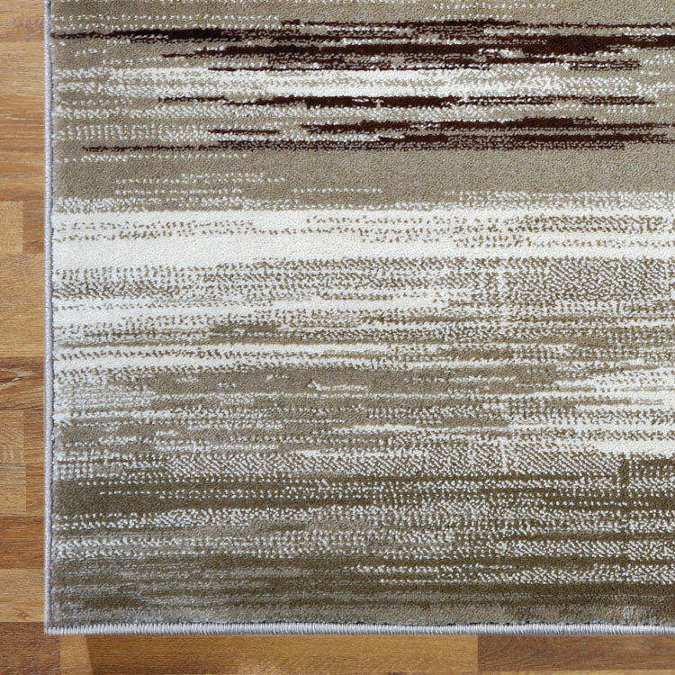 Canterbury 1130 Taupe Beige Brown Abstract Patterned Modern Rug - Rugs Of Beauty - 6
