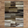 Canterbury 1130 Taupe Beige Brown Abstract Patterned Modern Rug - Rugs Of Beauty - 3