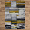 Canterbury 1130 Grey Gold Abstract Patterned Modern Rug - Rugs Of Beauty - 3