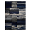 Canterbury 1130 Grey Blue Abstract Patterned Modern Rug - Rugs Of Beauty - 1