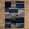 Canterbury 1130 Grey Blue Abstract Patterned Modern Rug - Rugs Of Beauty - 3