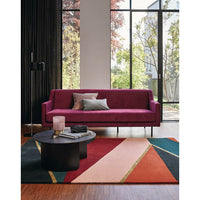 Ted Baker Sahara Burgundy 56105 Designer Wool Viscose Rug - Rugs Of Beauty - 2