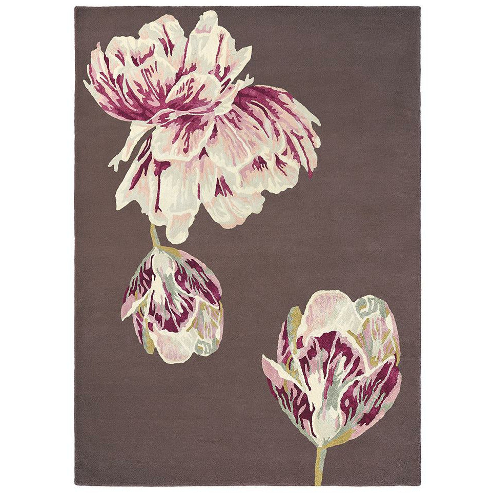 Ted Baker Tranquility Aubergine 56005 Designer Wool Viscose Rug - Rugs Of Beauty - 1