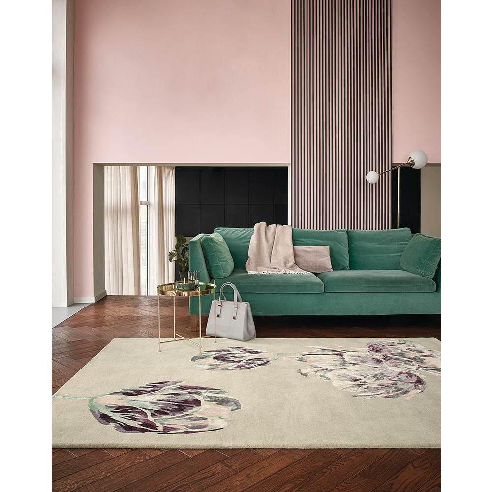 Ted Baker Tranquility Beige 56001 Designer Wool Viscose Rug - Rugs Of Beauty - 2