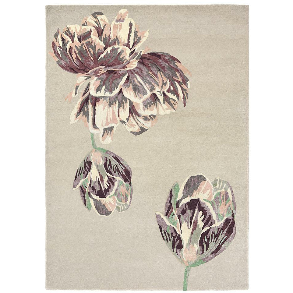 Ted Baker Tranquility Beige 56001 Designer Wool Viscose Rug - Rugs Of Beauty - 1