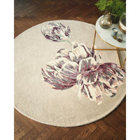 Ted Baker Tranquility Round Beige 56001 Designer Wool Viscose Rug - Rugs Of Beauty - 2
