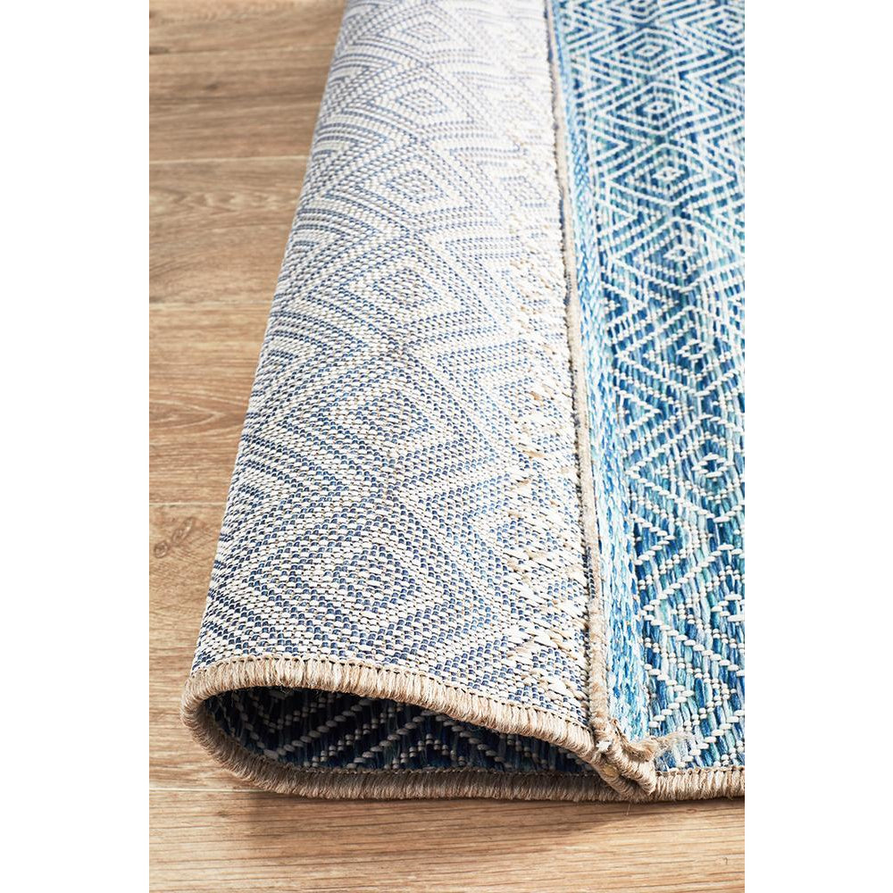 Siderno 4110 Blue Modern Indoor Outdoor Runner Rug - Rugs Of Beauty - 7