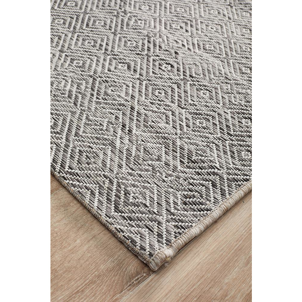 Siderno 4110 Grey Modern Indoor Outdoor Runner Rug - Rugs Of Beauty - 3