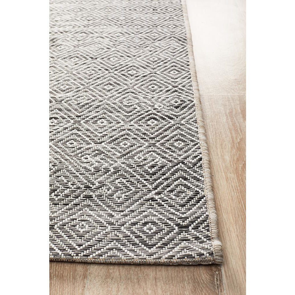 Siderno 4110 Grey Modern Indoor Outdoor Runner Rug - Rugs Of Beauty - 4