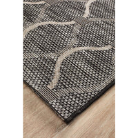 Siderno 4111 Black Modern Indoor Outdoor Runner Rug - Rugs Of Beauty - 3