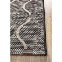Siderno 4111 Black Modern Indoor Outdoor Runner Rug - Rugs Of Beauty - 4