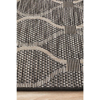 Siderno 4111 Black Modern Indoor Outdoor Runner Rug - Rugs Of Beauty - 5