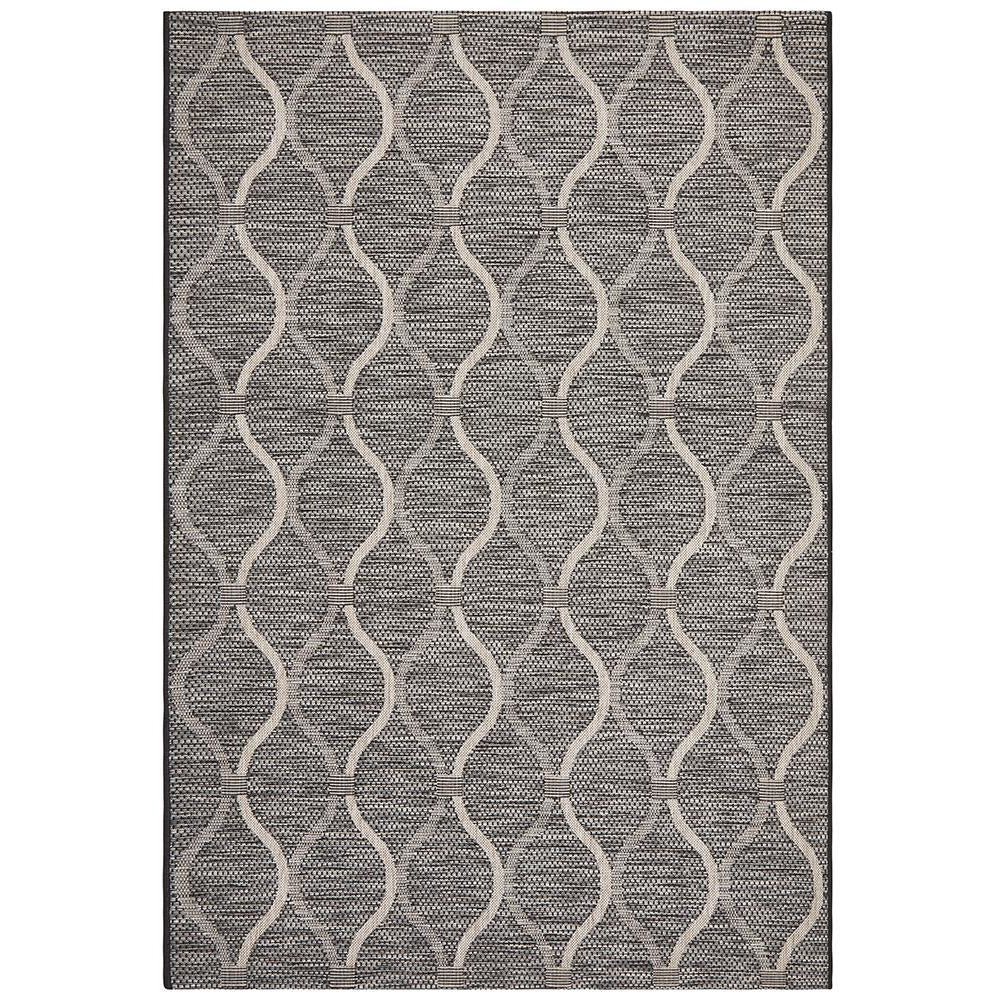 Siderno 4111 Black Modern Indoor Outdoor Rug - Rugs Of Beauty - 1