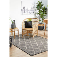 Siderno 4111 Black Modern Indoor Outdoor Rug - Rugs Of Beauty - 4