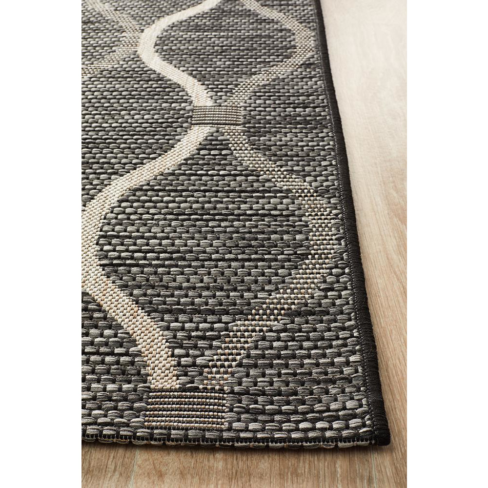 Siderno 4111 Black Modern Indoor Outdoor Rug - Rugs Of Beauty - 9
