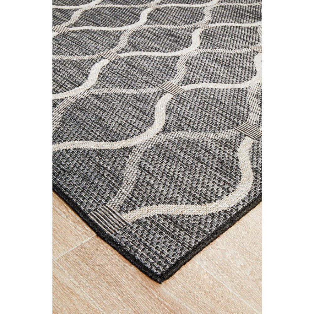 Siderno 4111 Black Modern Indoor Outdoor Rug - Rugs Of Beauty - 12