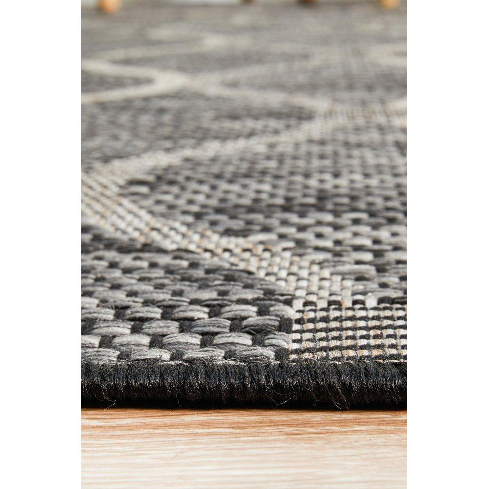 Siderno 4111 Black Modern Indoor Outdoor Rug - Rugs Of Beauty - 13