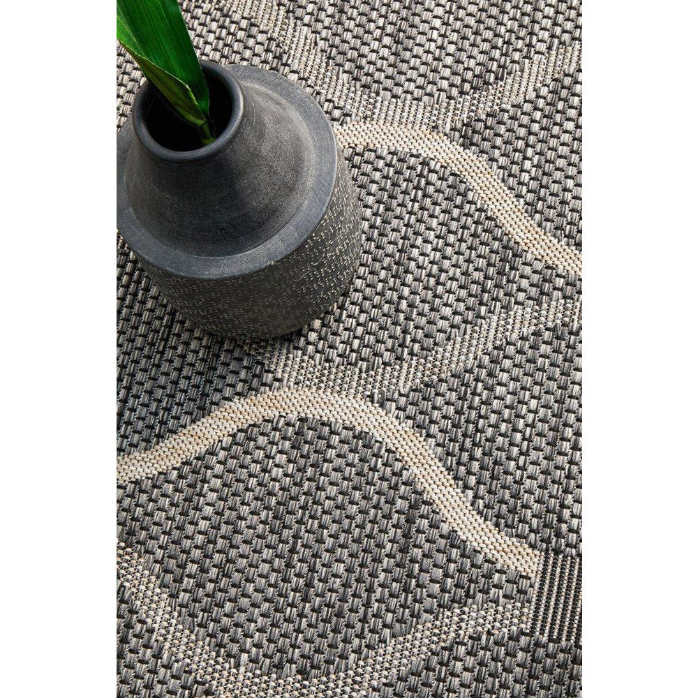 Siderno 4111 Black Modern Indoor Outdoor Rug - Rugs Of Beauty - 6